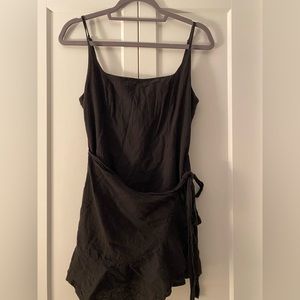Princess Polly black wrap dress